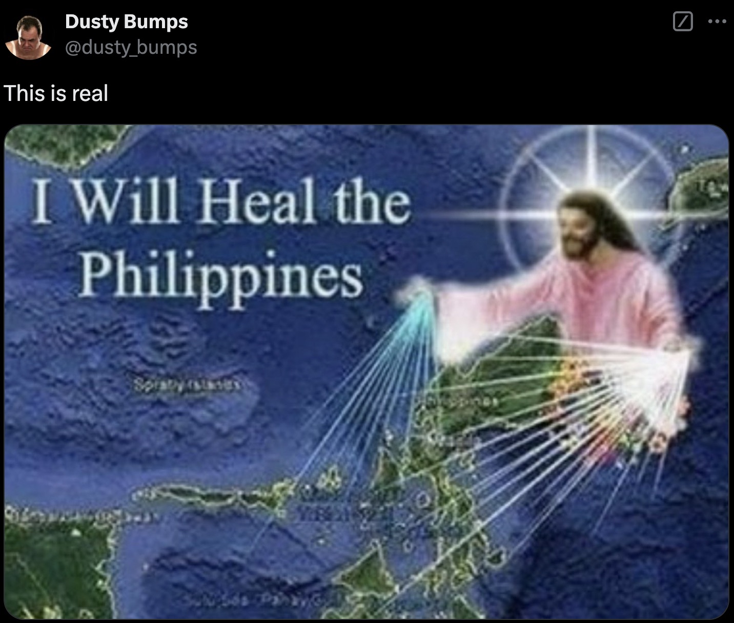 will heal the philippines - Dusty Bumps This is real I Will Heal the Philippines Spracy stades